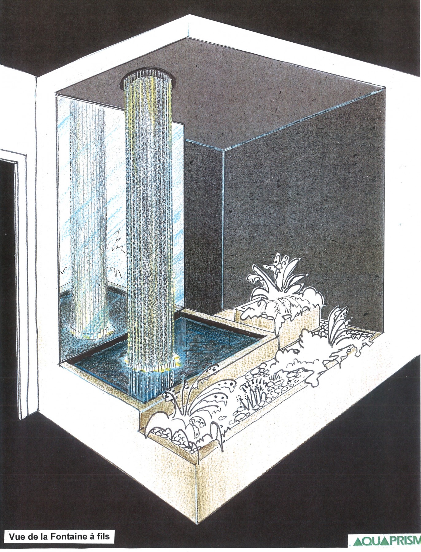 Fontaine a fils Schéma fontaine à fils