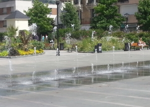 Fontaine animée Sartrouville par Aquaprism © Aquaprism